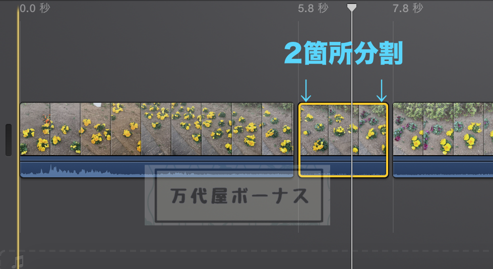 2箇所分割